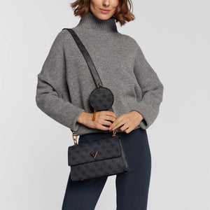 GUESS Alexie Crossbody Flap bag - COL - Coal