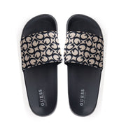 GUESS Allow Monogram Logo Pool Slides Women - OFFWHT - Off White / 36