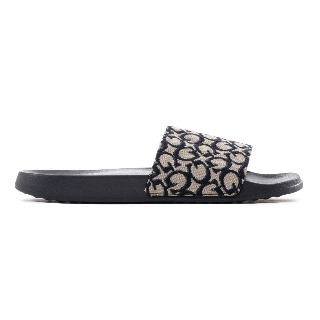 GUESS Allow Monogram Logo Pool Slides Women - OFFWHT
