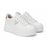 GUESS Amera Trainers Sneakers - WHTGLD