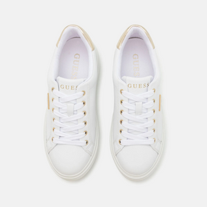 GUESS Amera Trainers Sneakers - WHTGLD