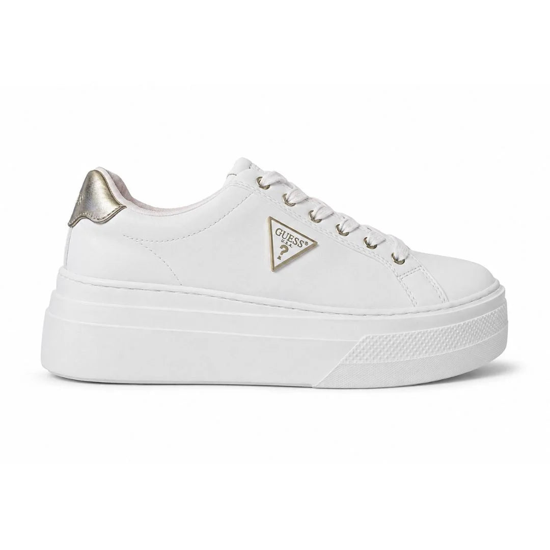 GUESS Amera Trainers Sneakers - WHTGLD - White/Gold / 35