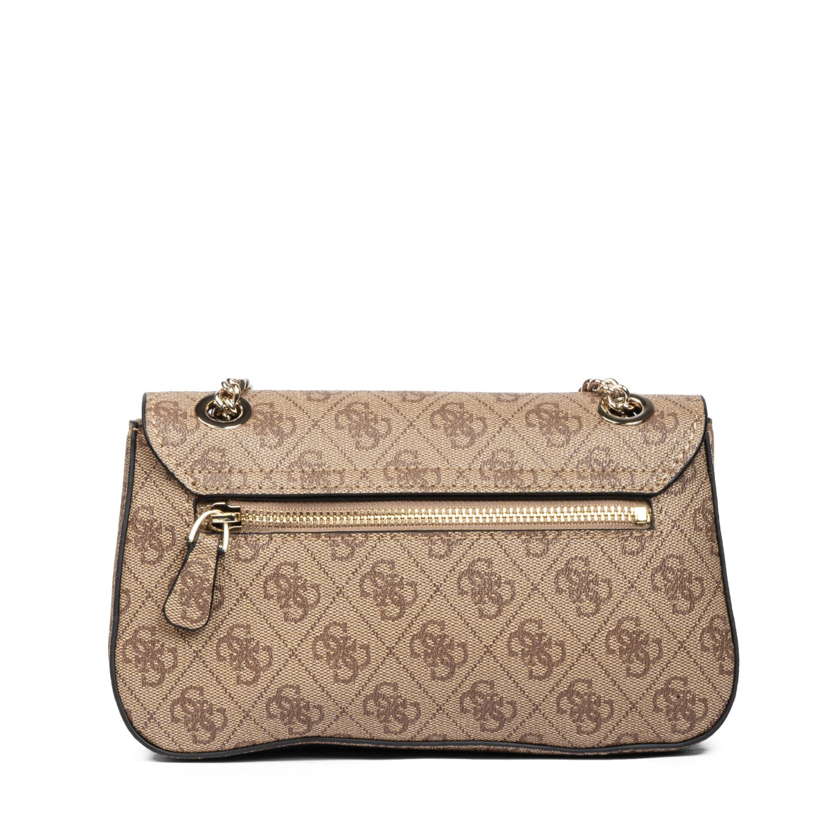 GUESS Arlena Logo Convertible Crossbody Flap Bag - BEG - Beige