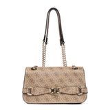 GUESS Arlena Logo Convertible Crossbody Flap Bag - BEG - Beige