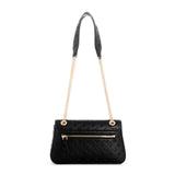 GUESS Arlena Logo Convertible Crossbody Flap Bag - BLK - Black