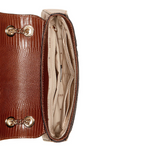 GUESS Arlena Logo Convertible Crossbody Flap Bag - BRN - Brown