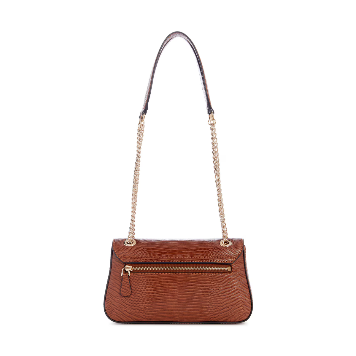GUESS Arlena Logo Convertible Crossbody Flap Bag - BRN - Brown