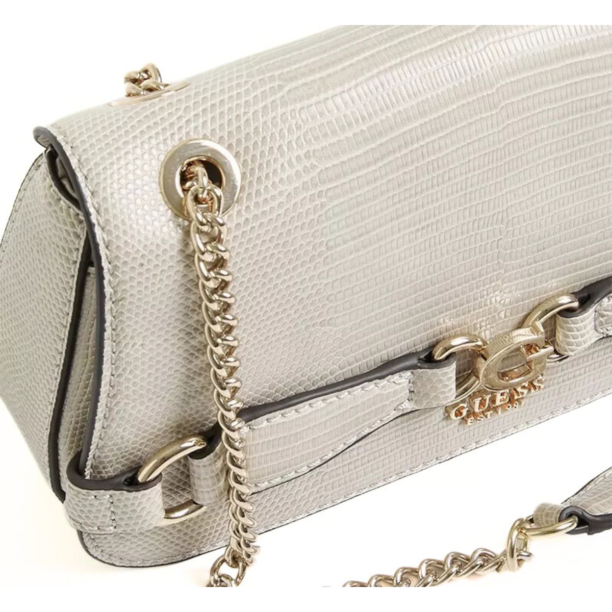 GUESS Arlena Logo Convertible Crossbody Flap Bag - OFFWHT - Off White