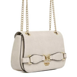 GUESS Arlena Logo Convertible Crossbody Flap Bag - OFFWHT - Off White