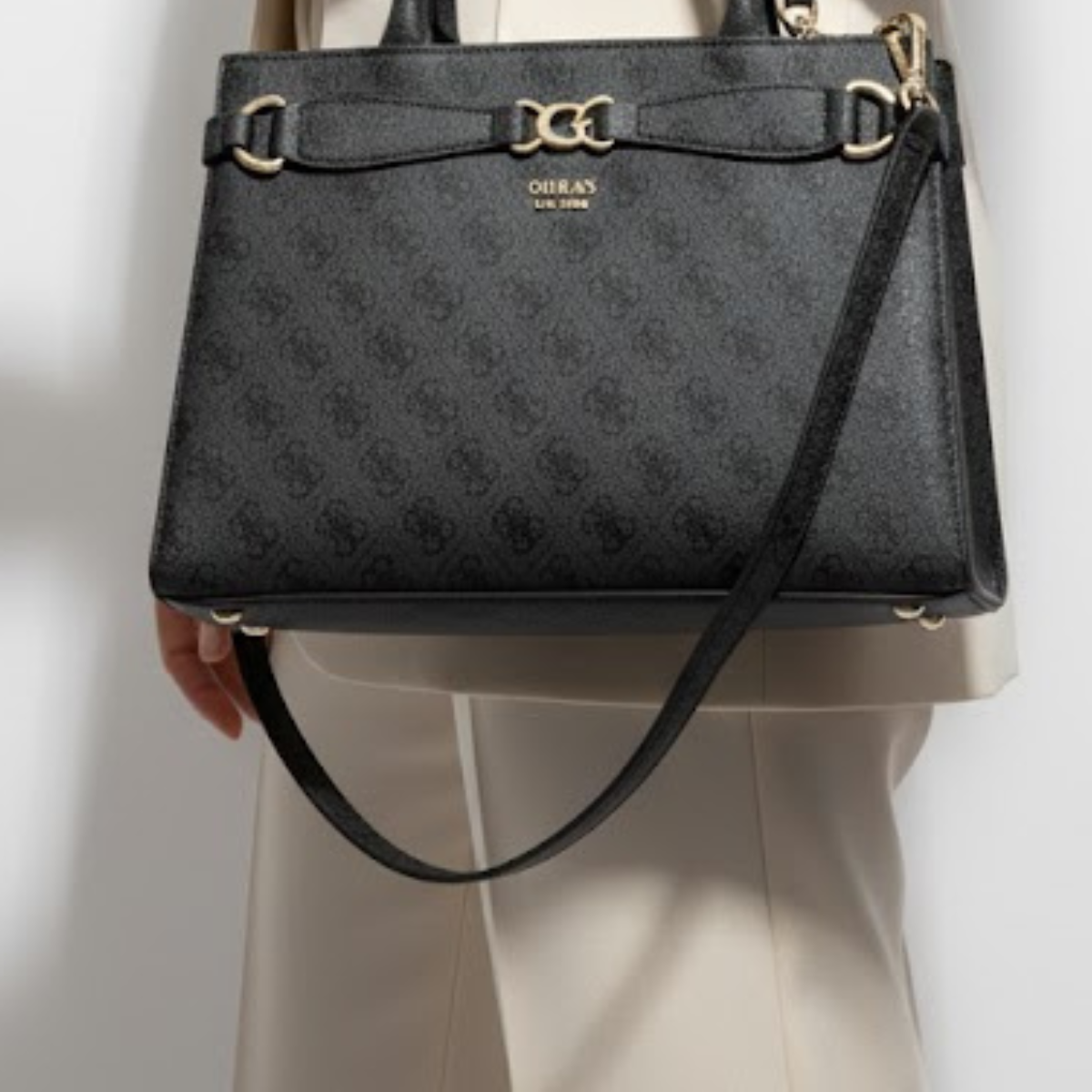 GUESS GUESS Arlena python-print handbag Women - COL - Coal