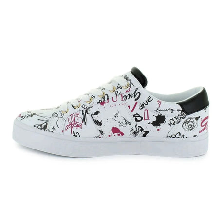 GUESS Astray Graffiti Sneaker Women - WHT