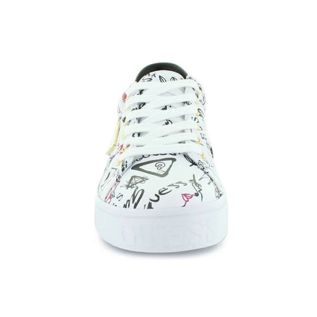 GUESS Astray Graffiti Sneaker Women - WHT