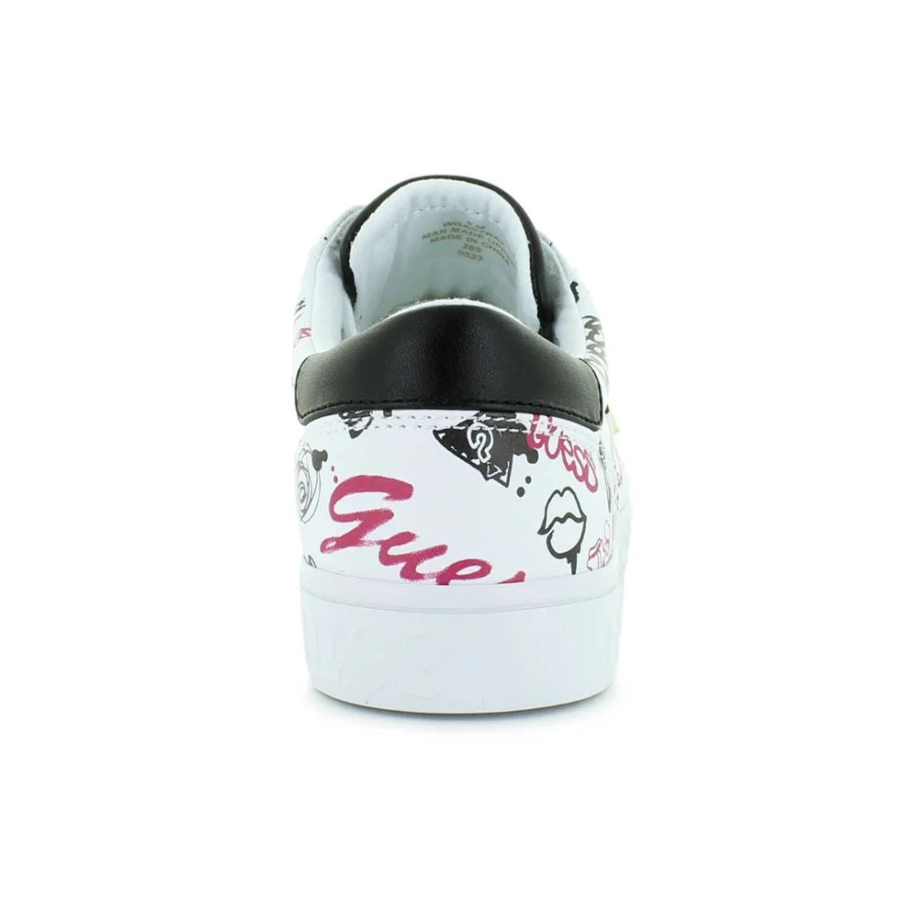 GUESS Astray Graffiti Sneaker Women - WHT