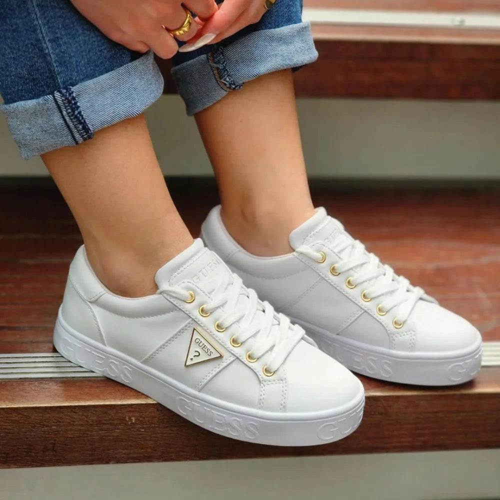 White Sneakers Guess Shoes For Girls Guess Astray Sneaker Women Wht