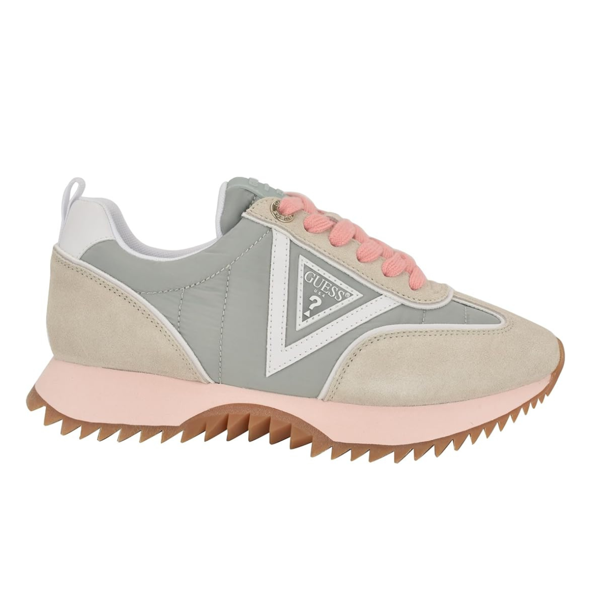 GUESS BAIL Sneaker Women-GRNBEG - Mint-Green-Beige / 38