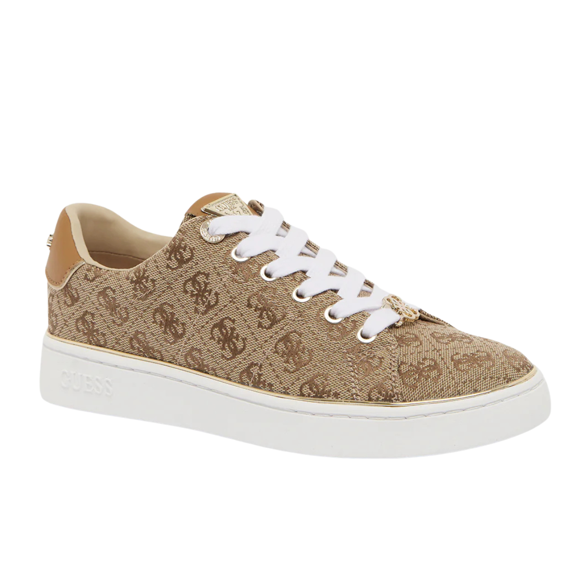 GUESS beary low-top sneakers-BRN