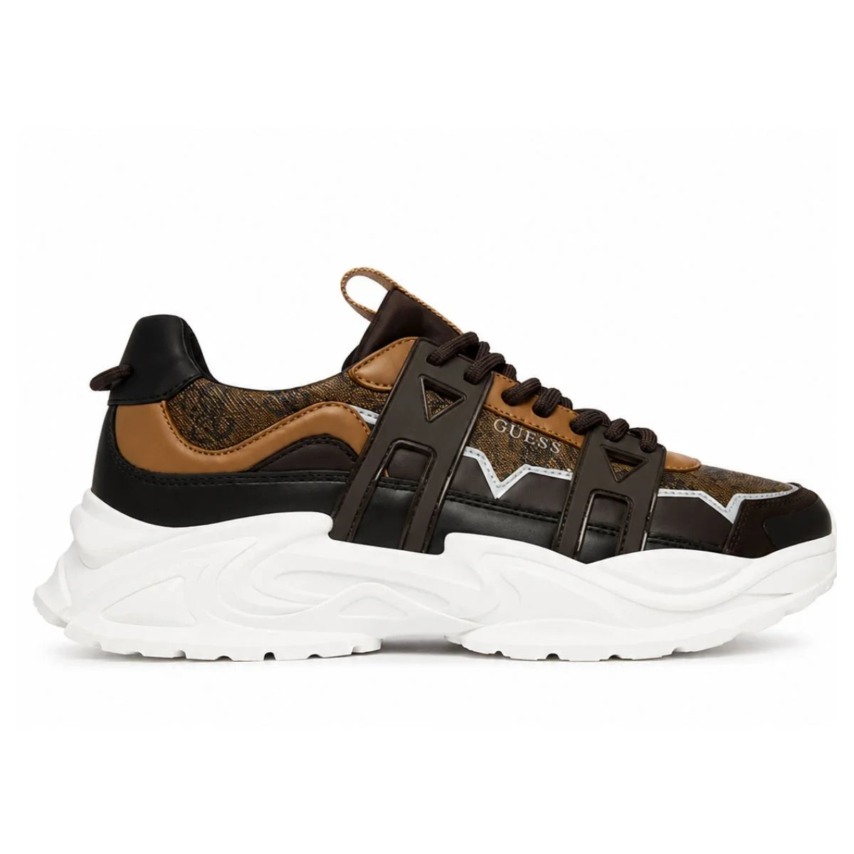 GUESS Belluno Paneled Sneakers Men - BRN
