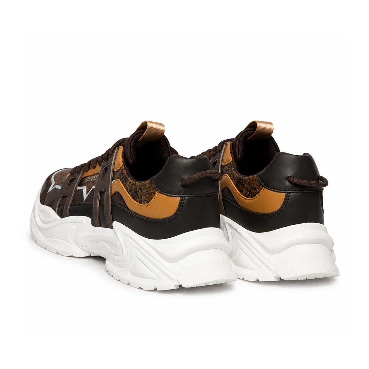 GUESS Belluno Paneled Sneakers Men - BRN
