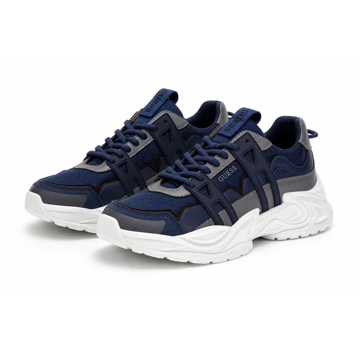 GUESS Belluno Paneled Sneakers Men -NVY - Navy / 39