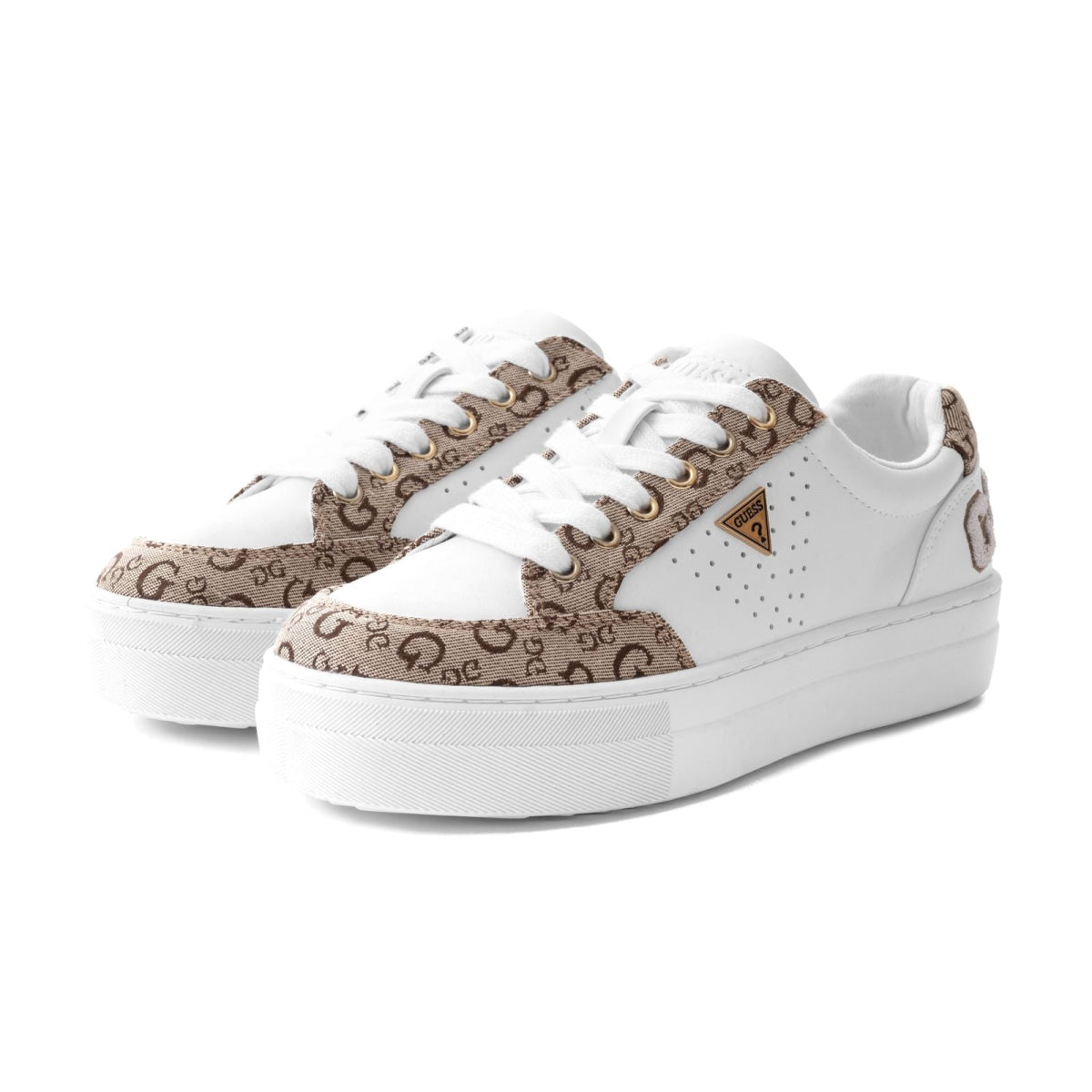 GUESS Beverly Logo Trainers - WHTBEG