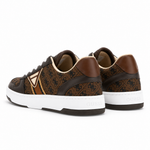 GUESS Vincent Logo Sneakers Men - BRNWHT