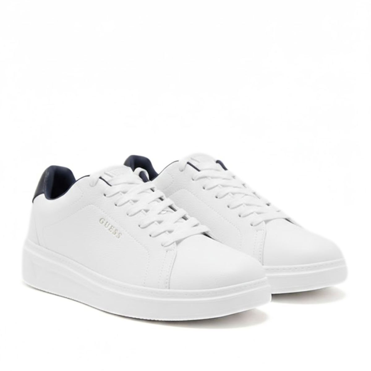 GUESS caldy low-top Sneakers Men - WHTNVY - Brown-White / 40