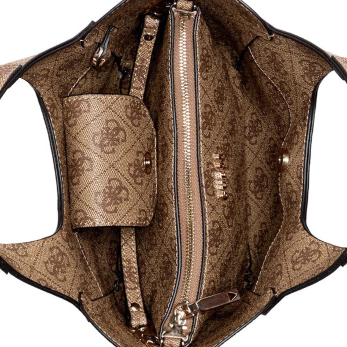 GUESS CALISTA 2 IN 1 MINI HANDTASCHE - BEG - Beige