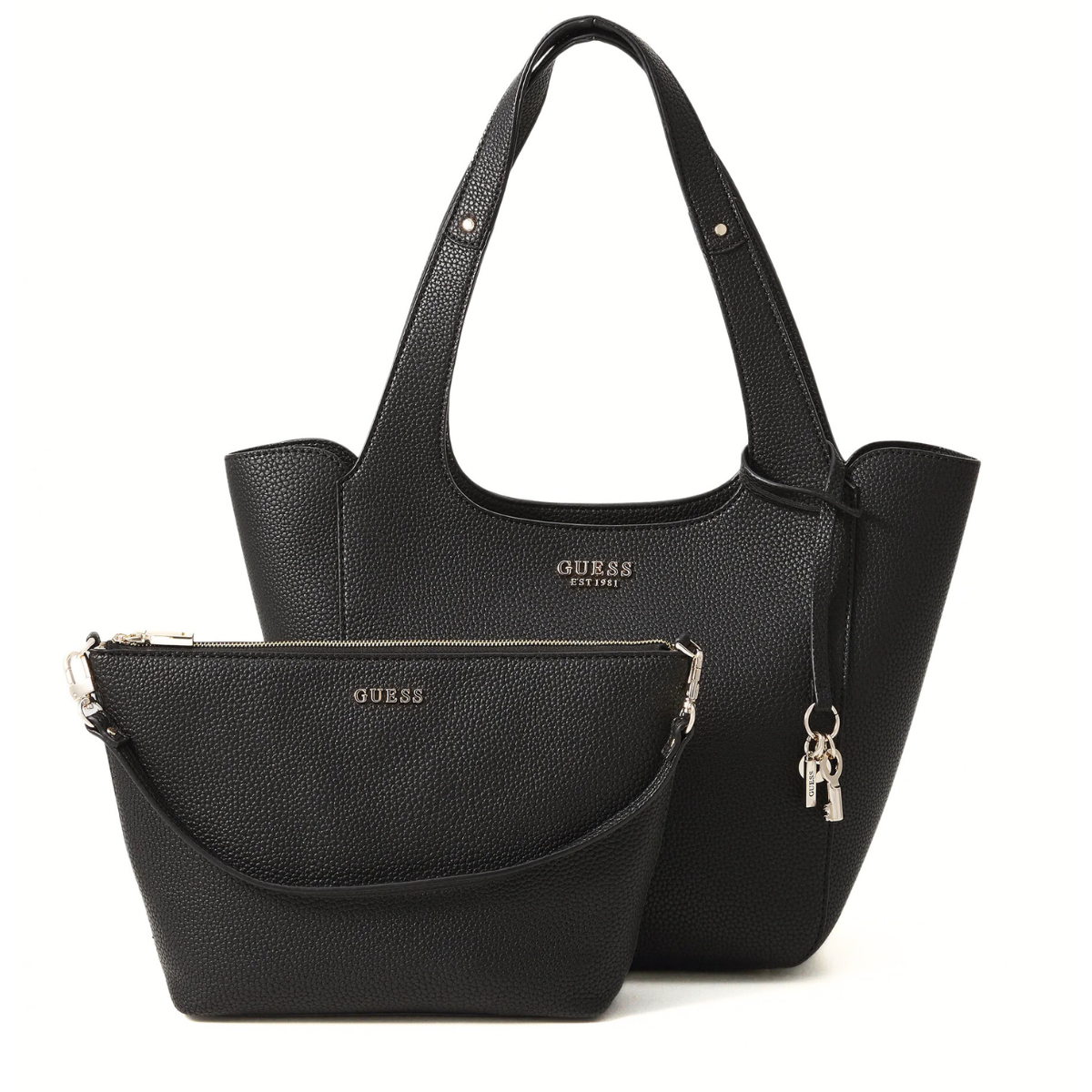 GUESS CALISTA 2 IN 1 MINI HANDTASCHE - BLK - Black