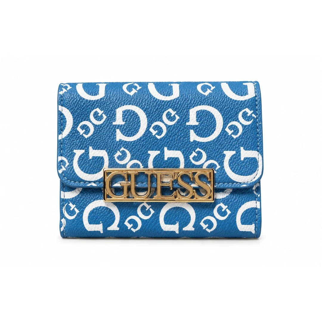GUESS Carrboro SLG Foldover Wallet - Blue