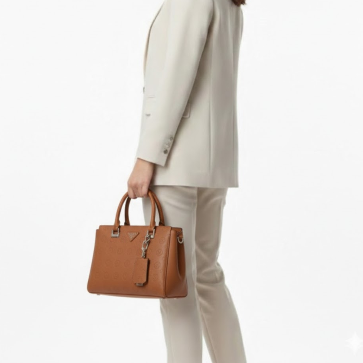 GUESS Cathleen Small Dome Handbag Women - TAN - Tan