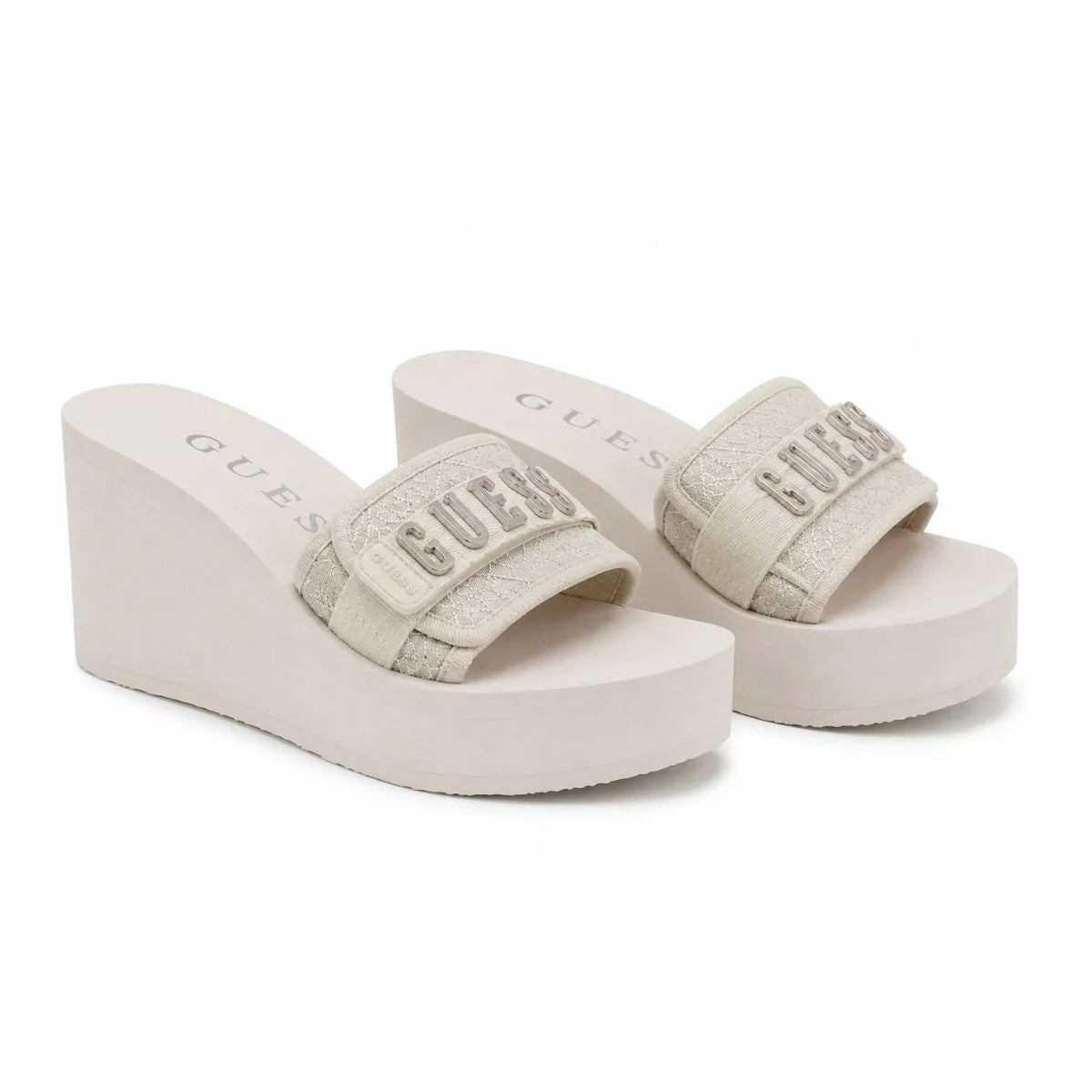 GUESS Cleo Platform Sandals Women - CRM - Cream / 35