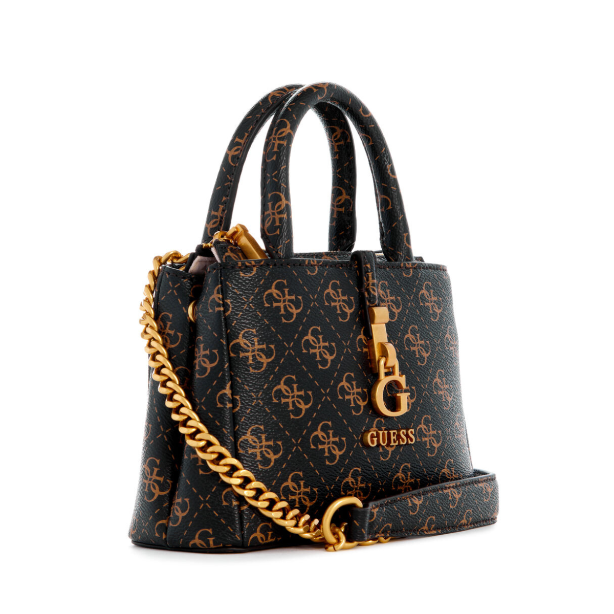 GUESS Cordelia Mini Satchel- BRN - Brown