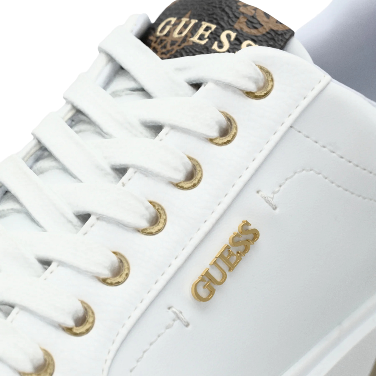 GUESS CORLINA - Trainers - platin Sneakers Women -WHT