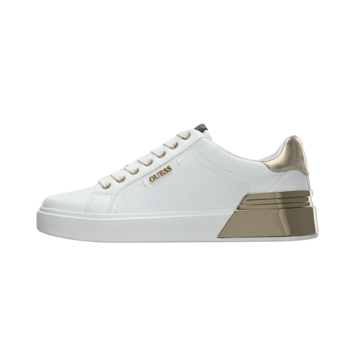 GUESS CORLINA - Trainers - platin Sneakers Women -WHT - White / 36