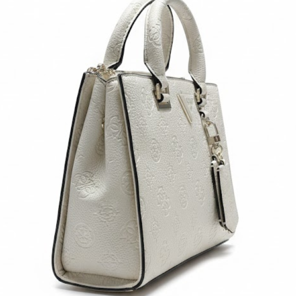 GUESS Cresidia Society Satchel Handbag Women - OFFWHT - Off White
