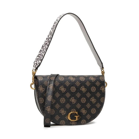 GUESS Danna Saddle Bag - BRN - Brown