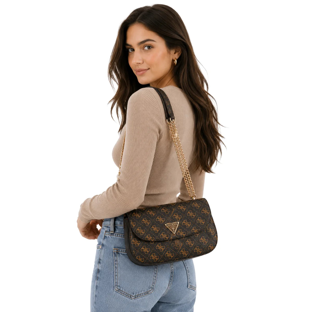 GUESS daryna crossbody bag Women - BRN - Brown