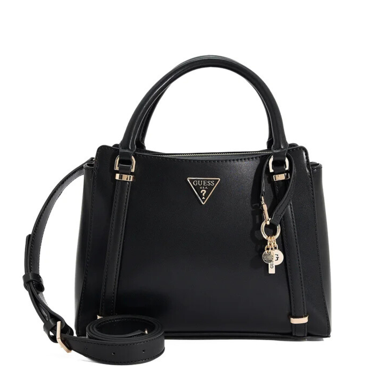 GUESS DARYNA SATCHEL Handbag Women - BLK - Black