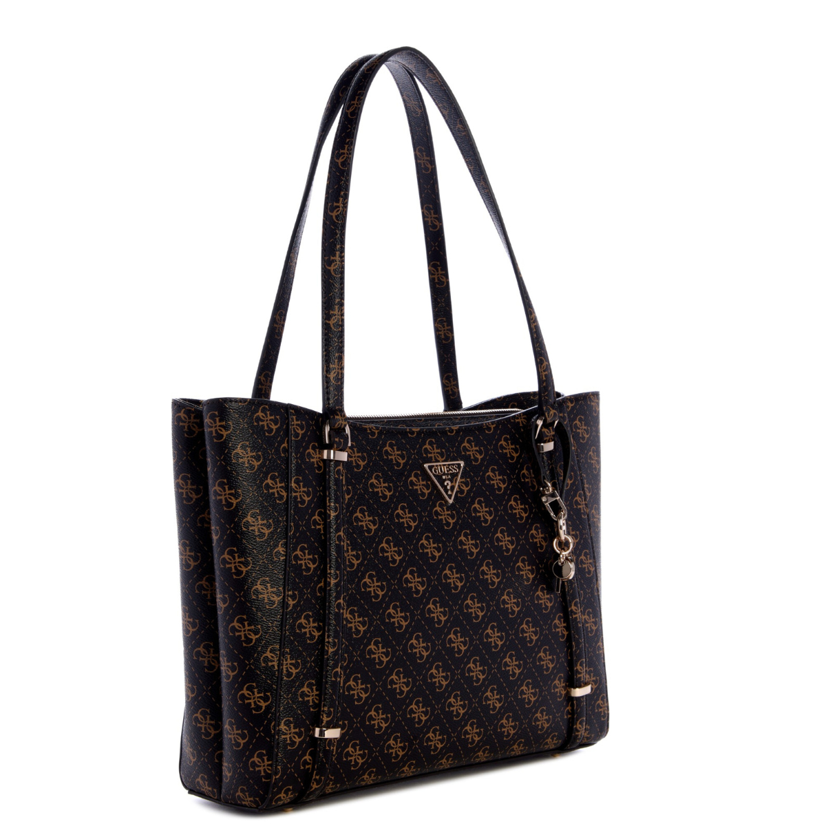 GUESS DARYNA SATCHEL Handbag Women - BRN - Brown