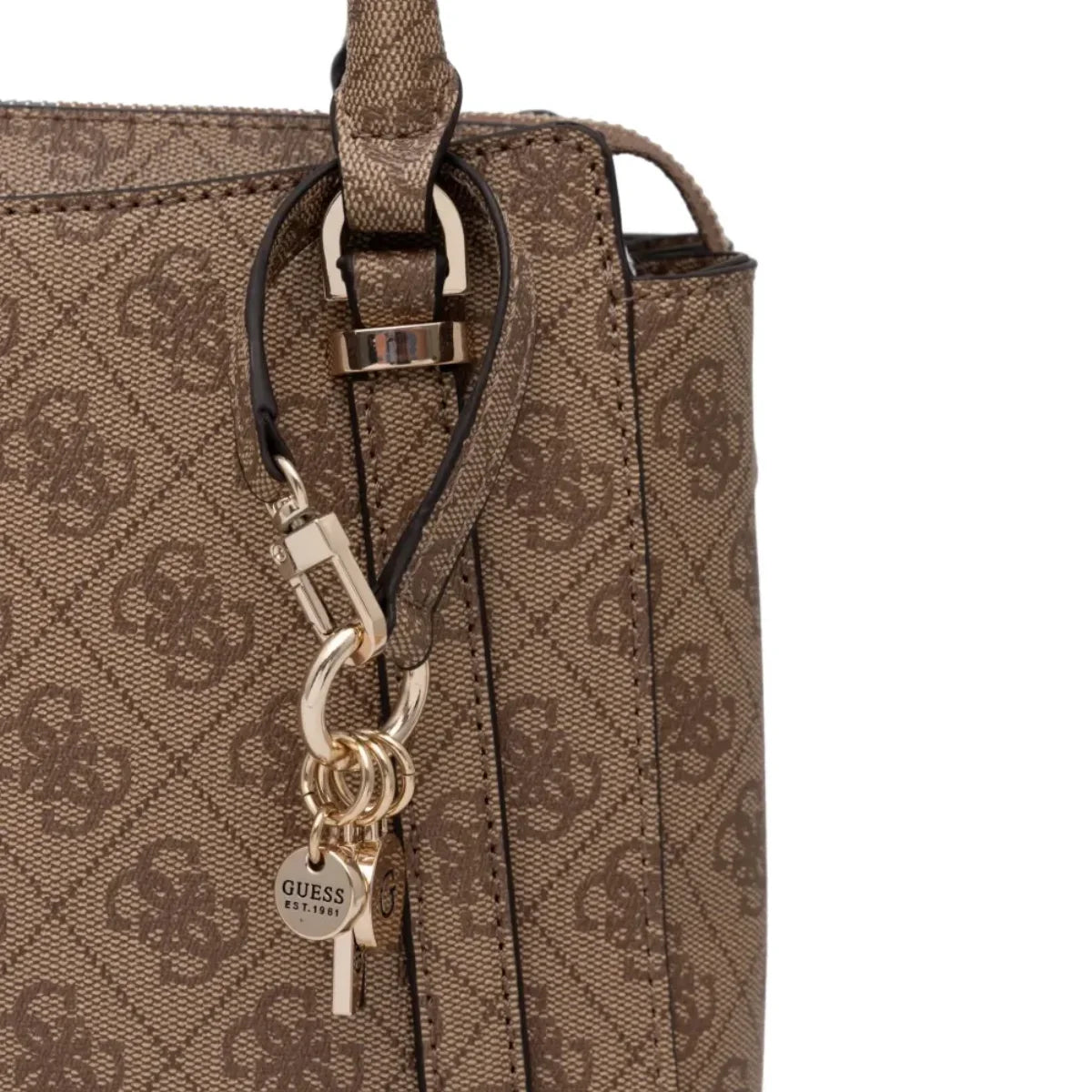 GUESS DARYNA2 SATCHEL Handbag Women - BEG - Beige