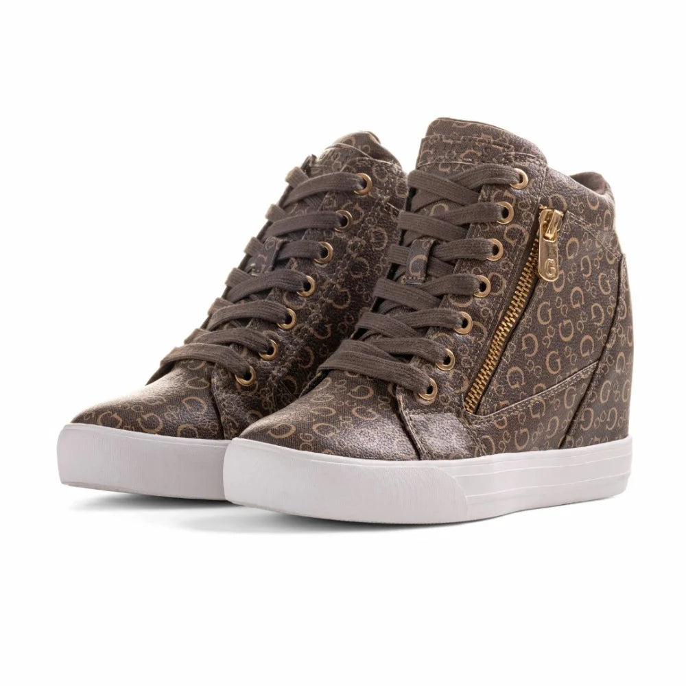 GUESS Darynna 3 High - Top Sneakers Women - BRN Shoes