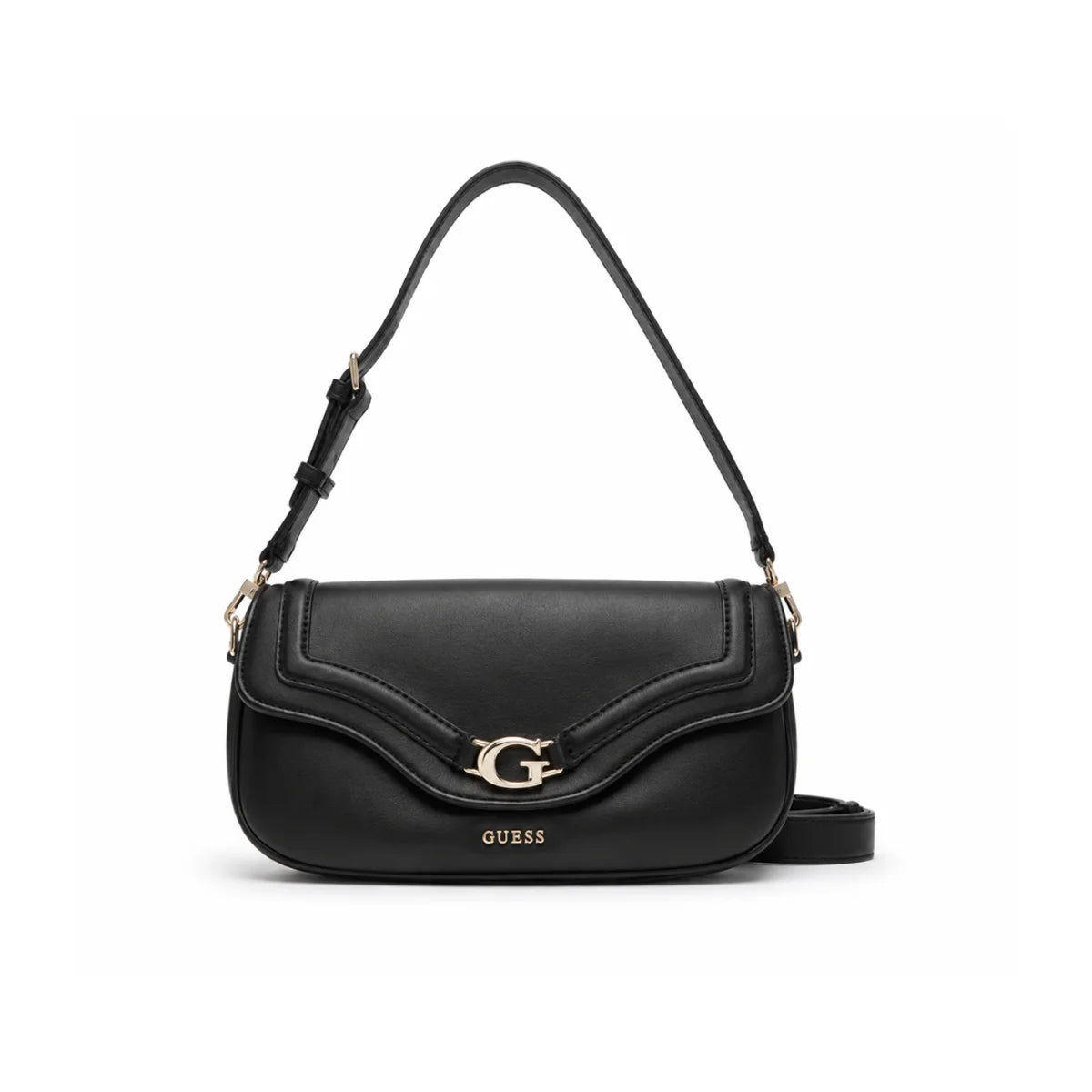 GUESS Dea brand logo brooch crossbody bag Women - BLK - Black