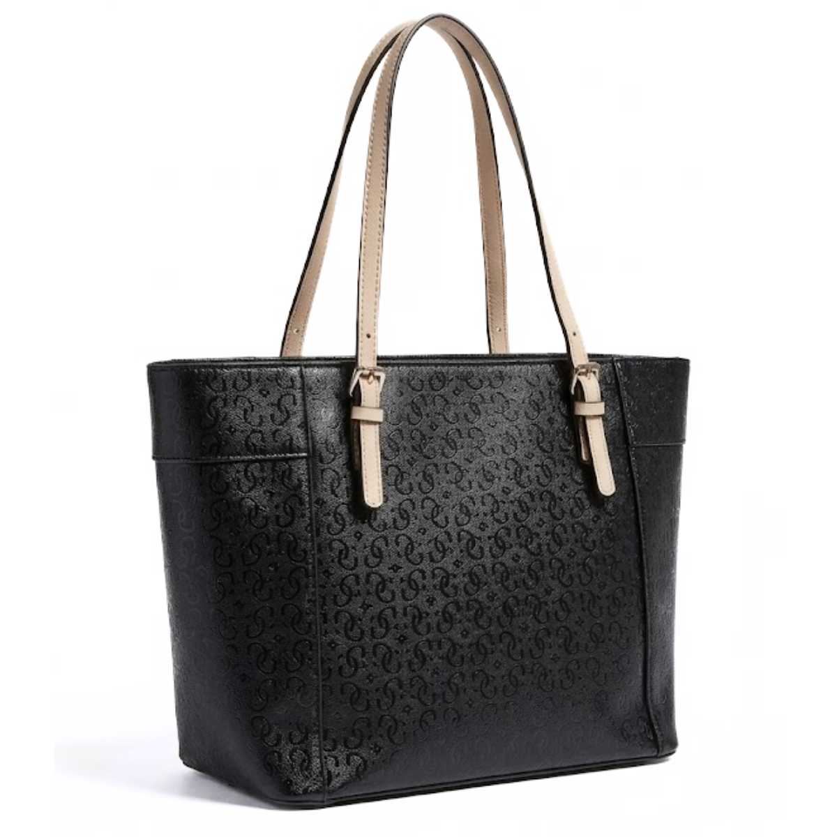 GUESS Delaney Medium Classic Tote Handbag Women - BLK - Black