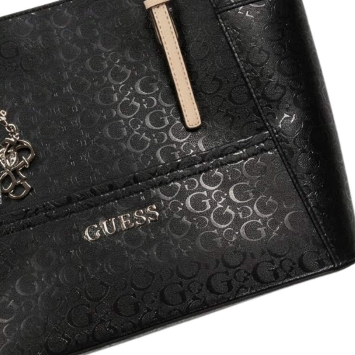 GUESS Delaney Medium Classic Tote Handbag Women - BLK - Black
