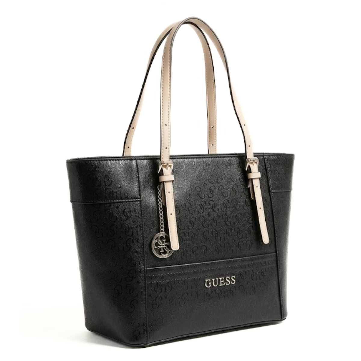 GUESS Delaney Medium Classic Tote Handbag Women - BLK - Black