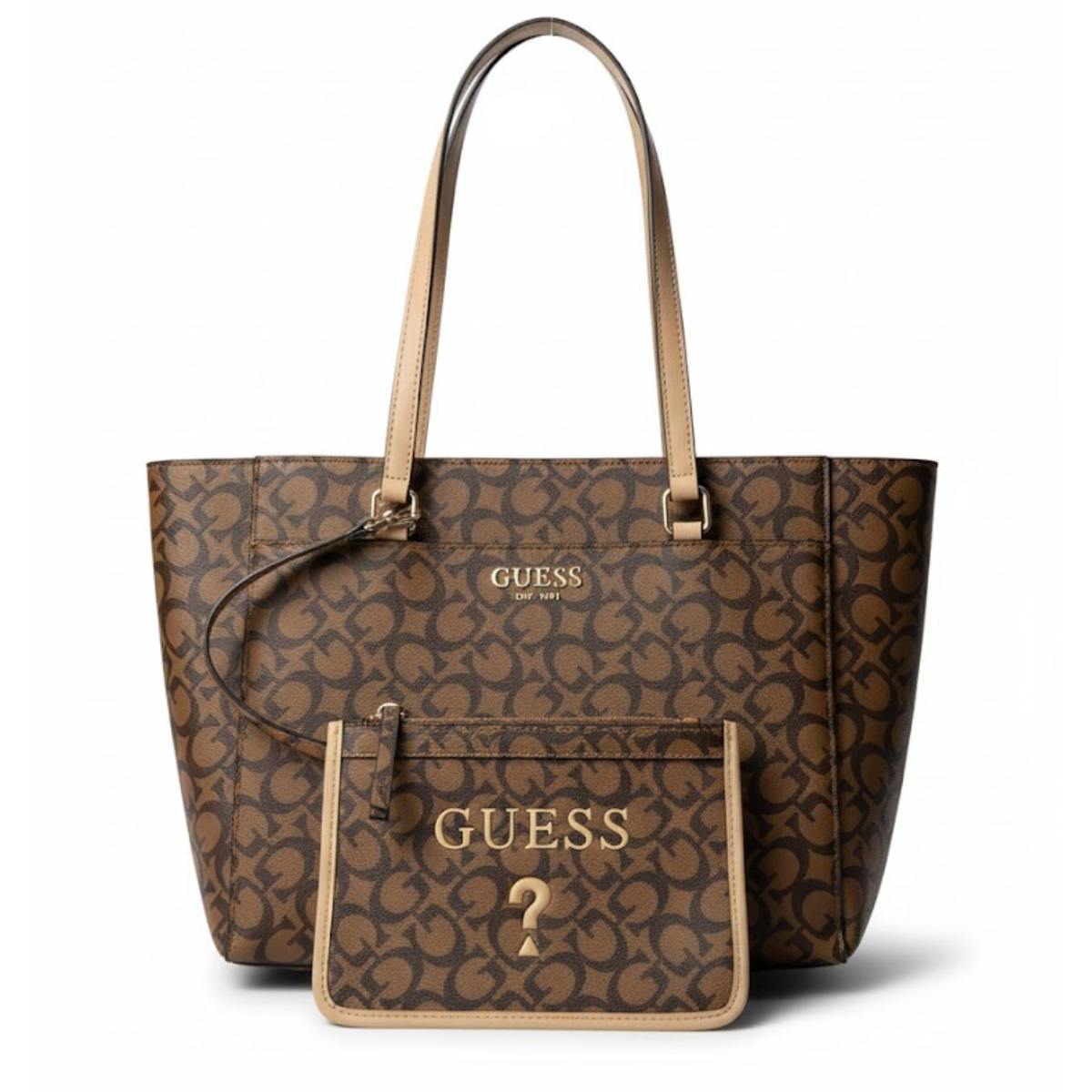 Guess Delphine Tote Handbag Women - BRN - Brown