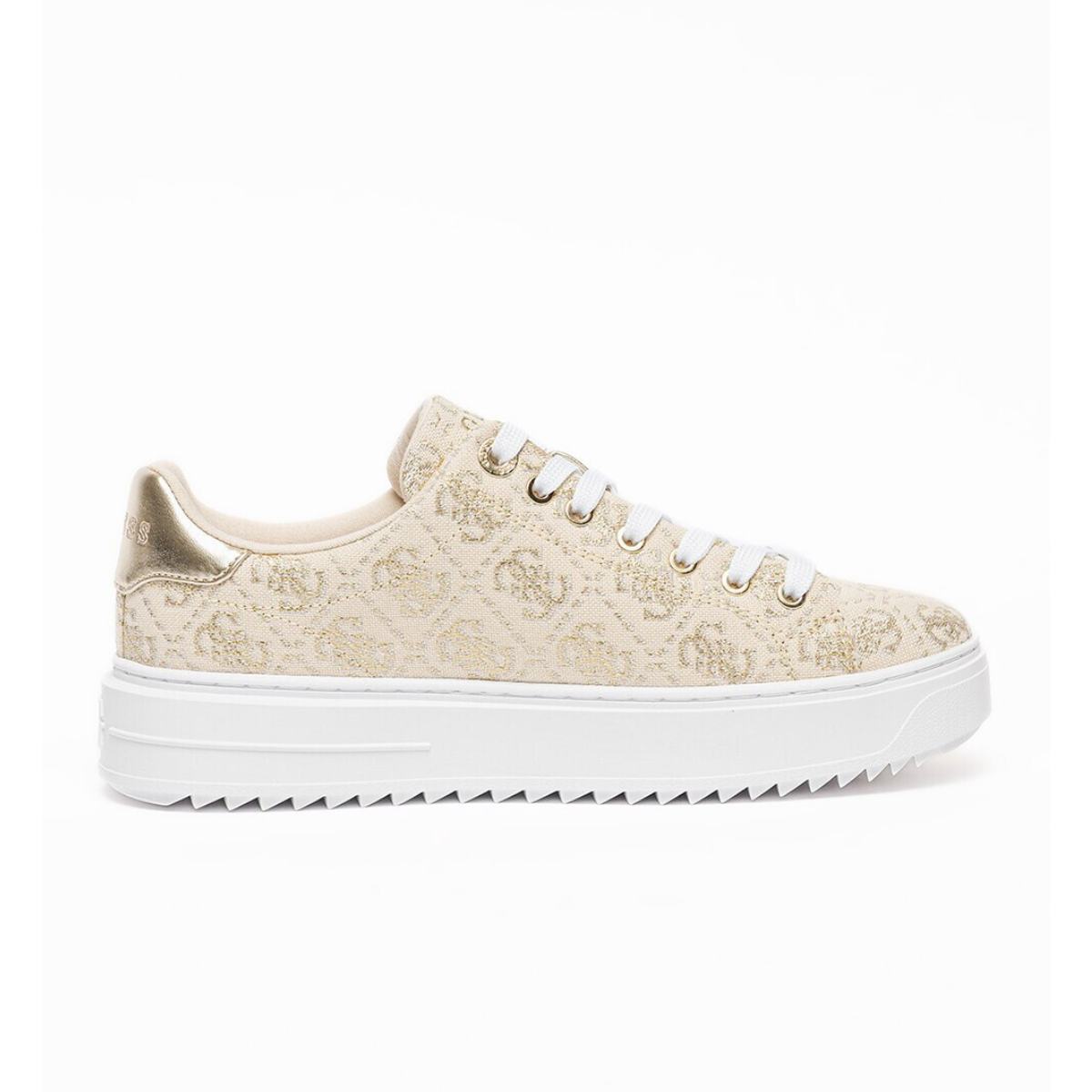 GUESS Denesa 4G Logo Sneakers - BEG - Beige / 36.5