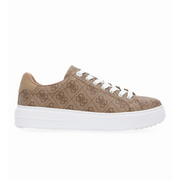 GUESS Denesa 4G Peony Logo Sneakers - BEG - Brown / 36.5