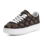 GUESS Denesa 4G Peony Logo Sneakers - BRN - Brown / 37