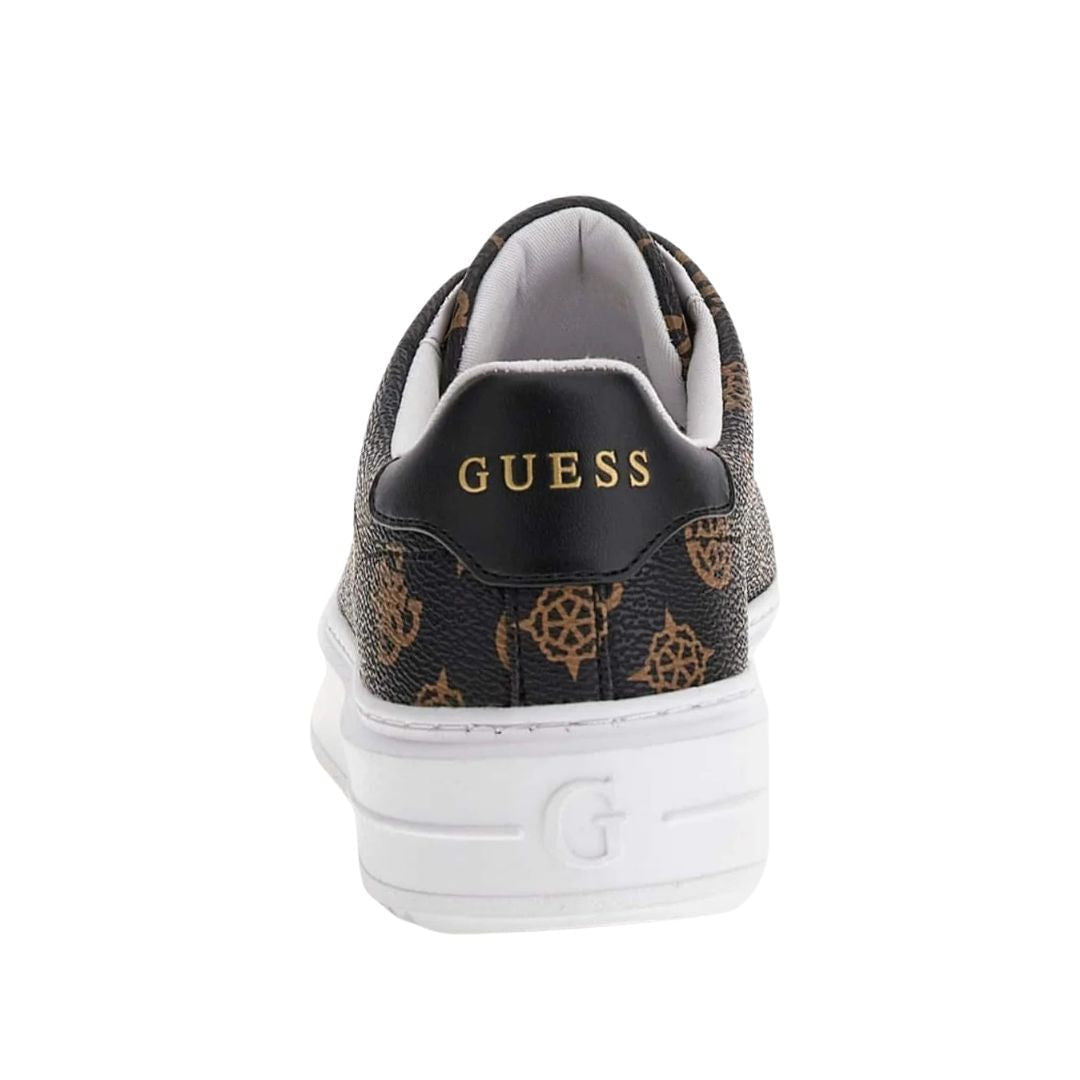 GUESS Denesa 4G Peony Logo Sneakers - BRN